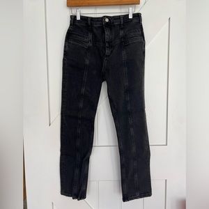 Anthropologie Pilcro Victoria High-Rise Seamed Straight Jeans